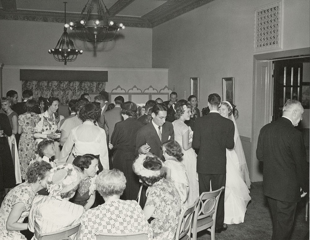 Wedding at the Chapman Park Oratorio, August 7, 1949 (1)