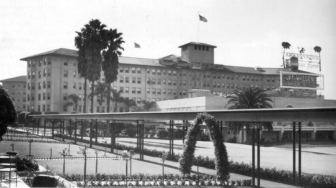Ambassador Hotel Wilshire Blvd Los Angeles Circa 1934 