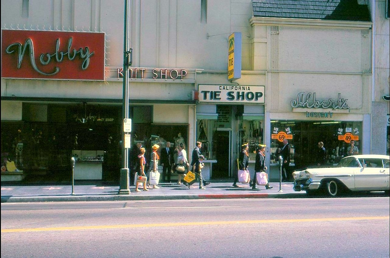 The 6300 block of Hollywood Boulevard, Hollywood, circa early 1960s